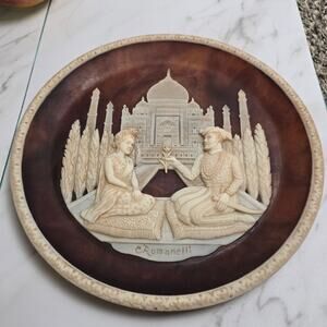 Vintage The Taj Mahal lovers Incolay Stone Romaneli